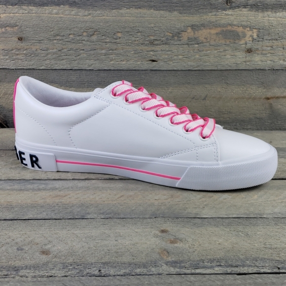 Tommy Hilfiger Women's White/Fuschia Sneakers NEW - Picture 11 of 11